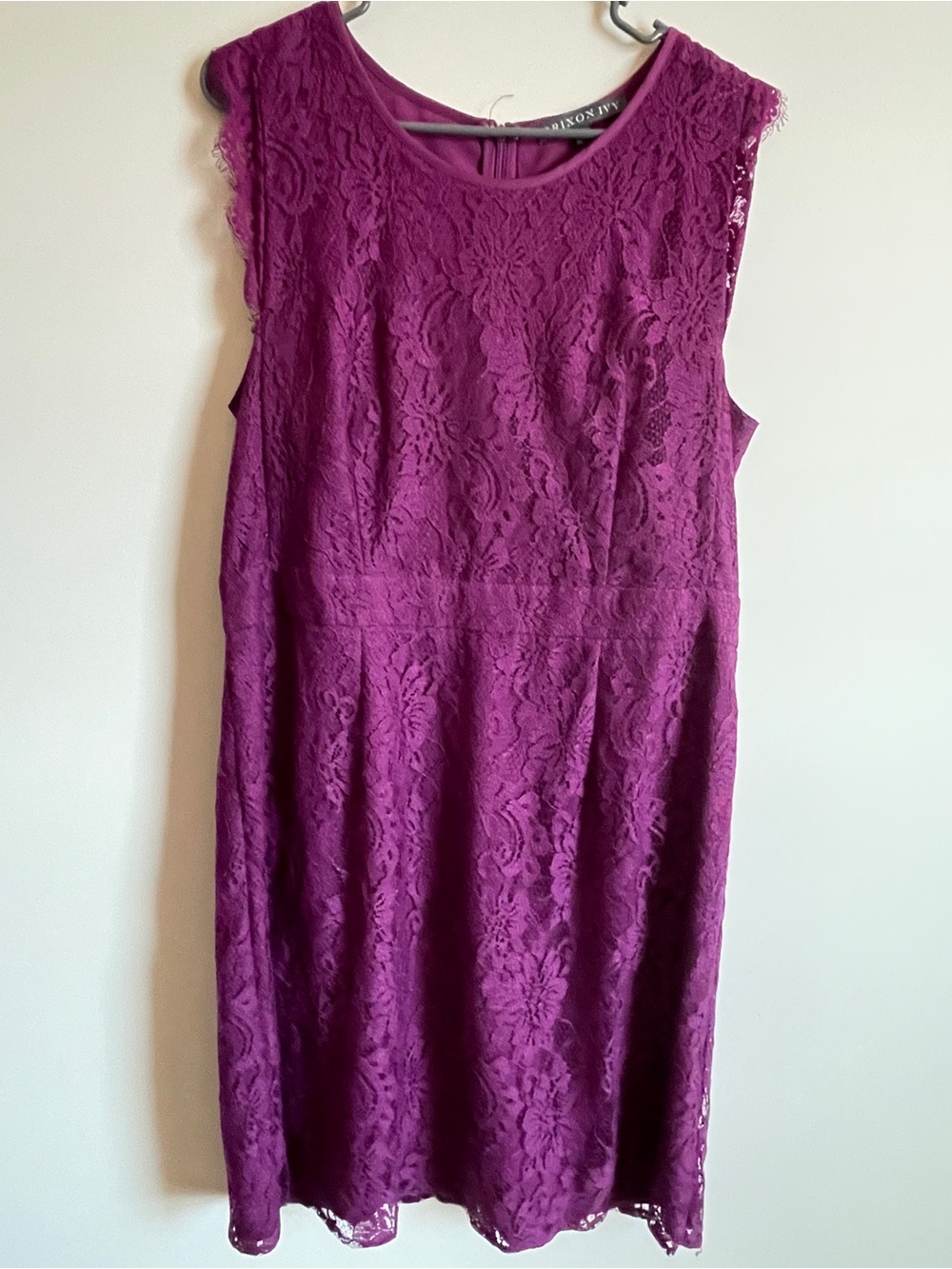 Brixon Ivy Sleeveless Lace Midi Dress - Plum, XL
